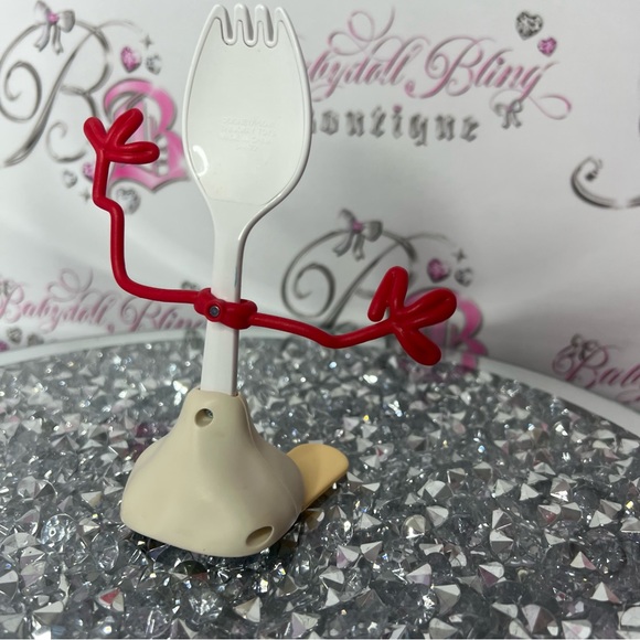 Disney Toy Story forky Bonnie cute cutlery Toy on wheels plastic fork blushing - Picture 4 of 6